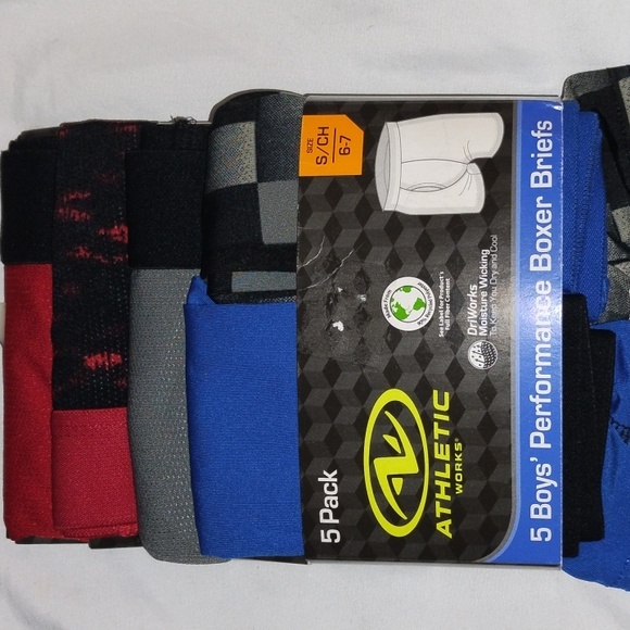 5-Pack Athletic Works Boy's Briefs| S(6-7) | Multi - Picture 3 of 3